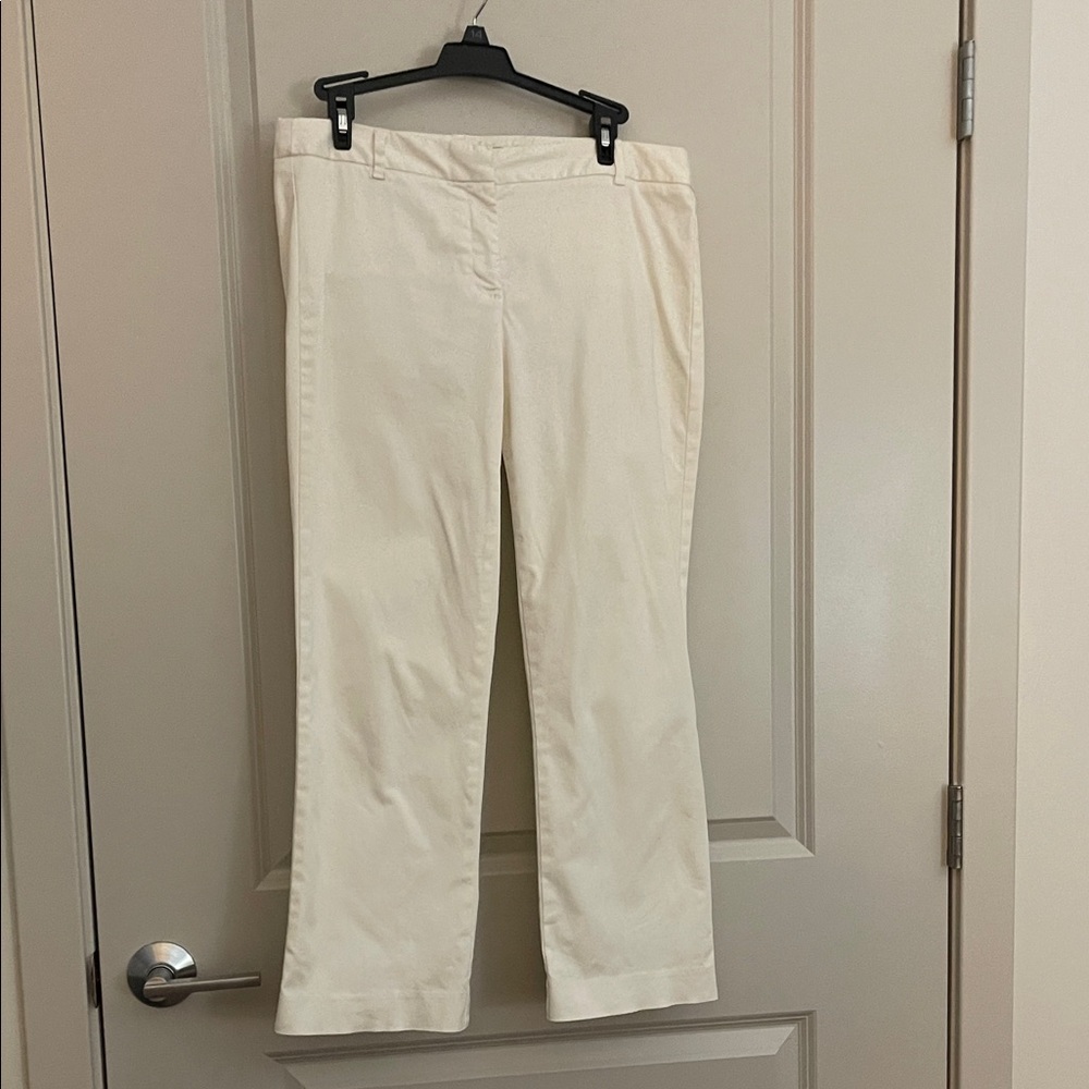 J Crew City Fit Elegant Cream Women's Pants